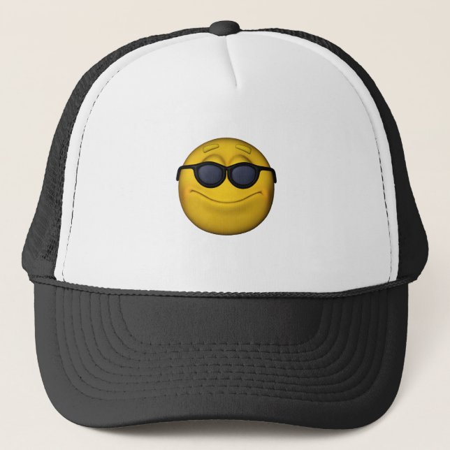 Boné Emoticon com óculos de sol (Frente)
