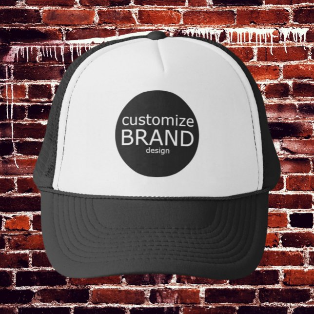 Boné Empresa Trocar Marca comercial Adicione seus chapé (black custom logo hat)