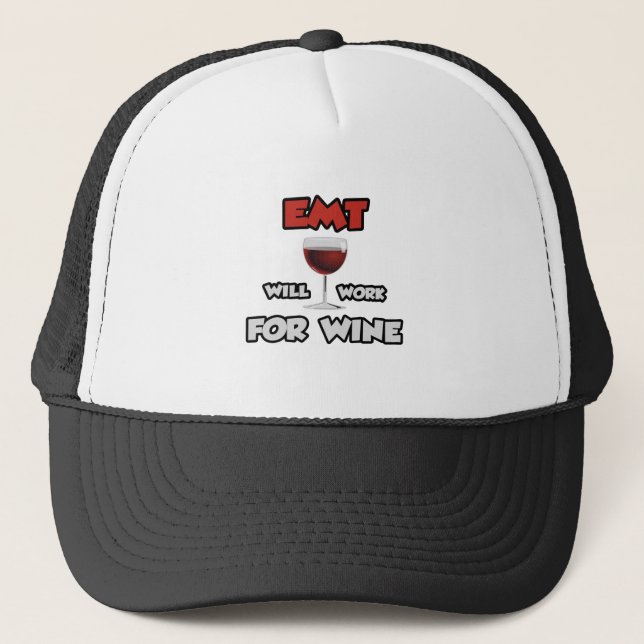 Boné EMT... Trabalhará Para O Vinho (Frente)