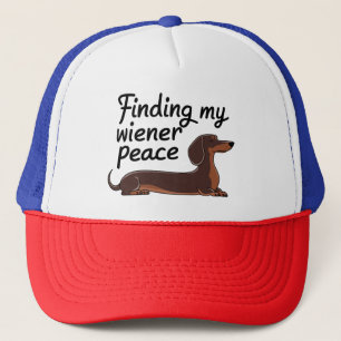 Boné Encontrando Meu Wiener Peace — Dachshund Lover