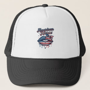 Boné Enfermeira Americana Desenho de Camisa Vetorial Lá