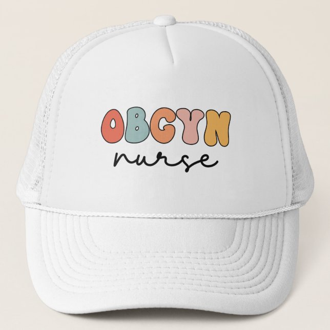 Boné Enfermeiro de OBGYN Retro (Frente)