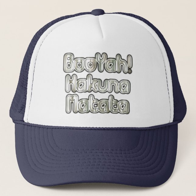 Boné Engraçado Booyah Hakunamatata Trucker Hat (Frente)