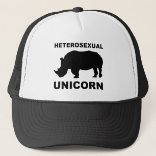 Boné engraçado de rinoceronte unicórnio heterossex