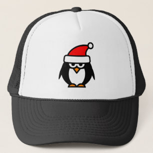 Boné Engraçado desenho animado do Pinguim de Natal Chap