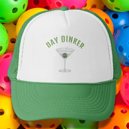 Boné Engraçado Dinker Personalizado Pickleball Martini