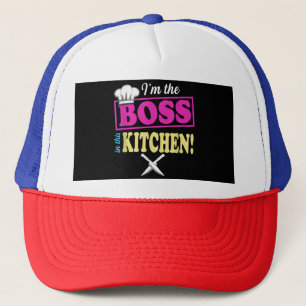Boné Engraçado Eu Sou O Chefe Neste Cozinhar De T-shirt