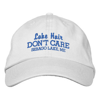 Boné Engraçado Lago Hair Não se importa com o nome do L