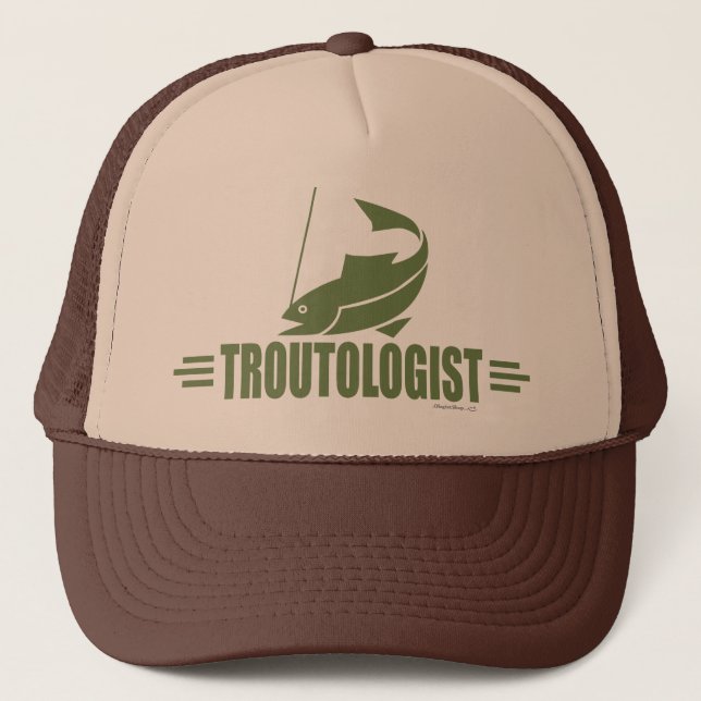 Boné Engraçado Pesca de Trutas (Frente)
