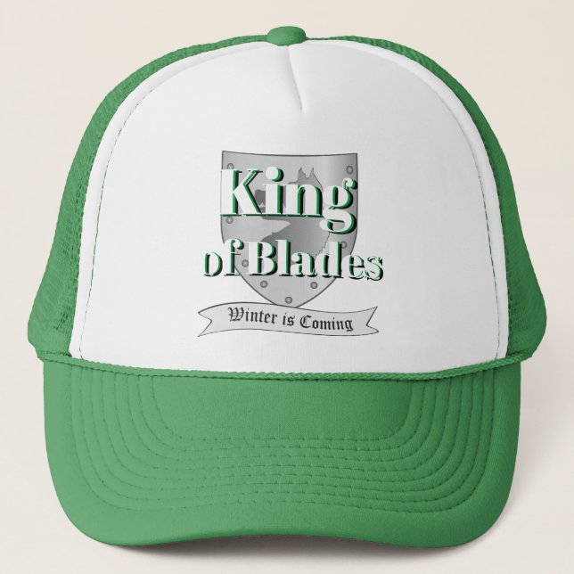 Boné Engraçado Presente Novelty para Pai REI DE BLADES (Frente)