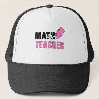 Boné Engraçado Professor de Matemática, Borracha Rosa