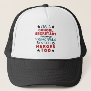 Boné Engraçado Secretário da Escola Heroes Apreciaç