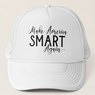 Boné Engraçado Torna a América Inteligente Novamente Sc