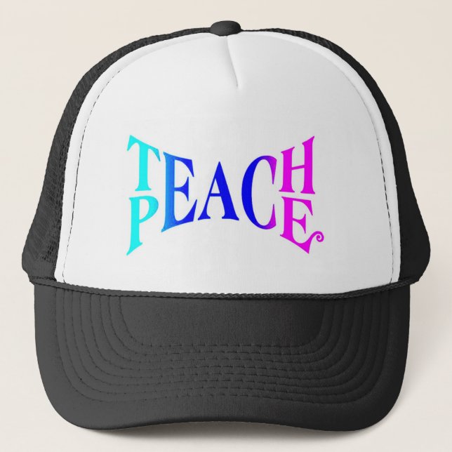Boné Ensine a paz boas impressões! (Frente)