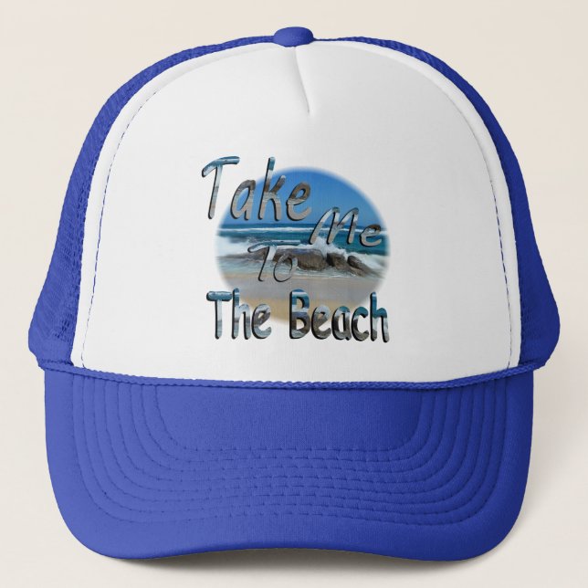 Boné Então Leva-Me À Praia. (Frente)