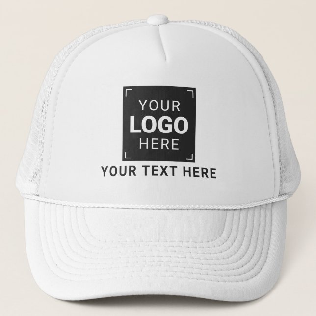 Boné Envie seu logotipo e mensagem personalizada (Frente)
