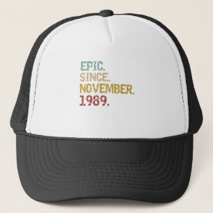 Boné Epic desde novembro de 1989