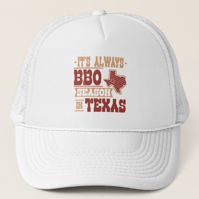 Boné Época de CHURRASCO bonito no Texas Barbecue Gag (Frente)