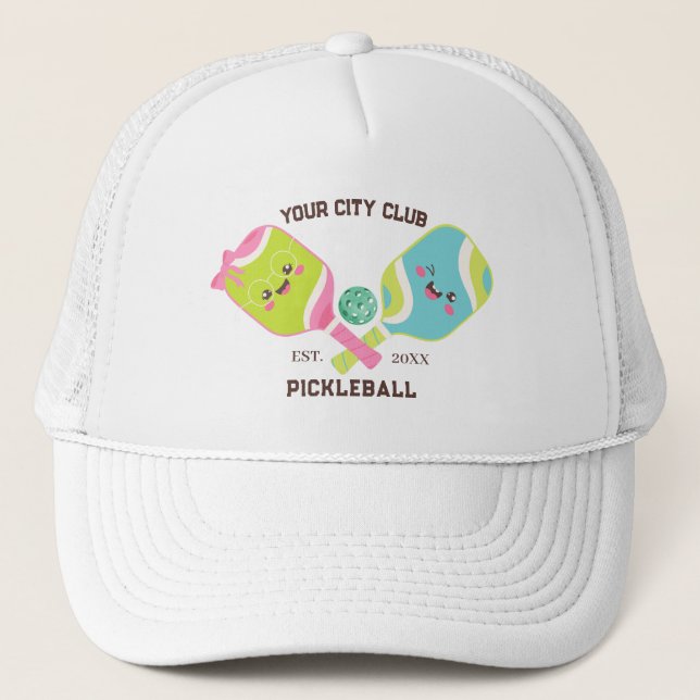 Boné Equipa de Clube de Pickleball Presente Personaliza (Frente)