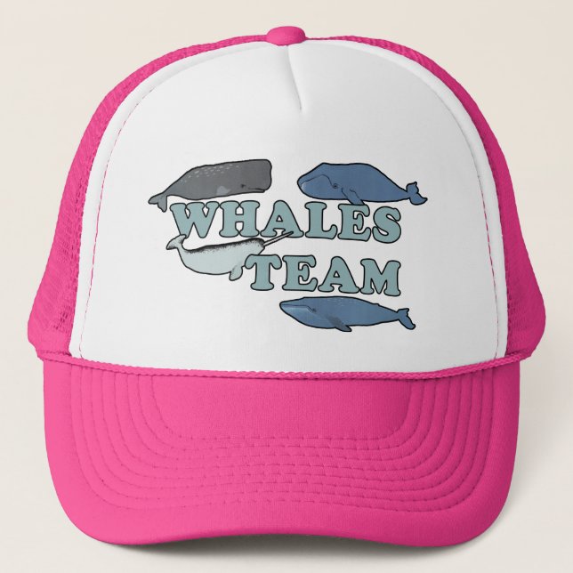 Boné Equipe de Baleias - Pia-Rosa-Rosa-de-Orelha Ambien (Frente)