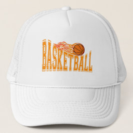 Boné Equipe de Basquete em Chamas Retro