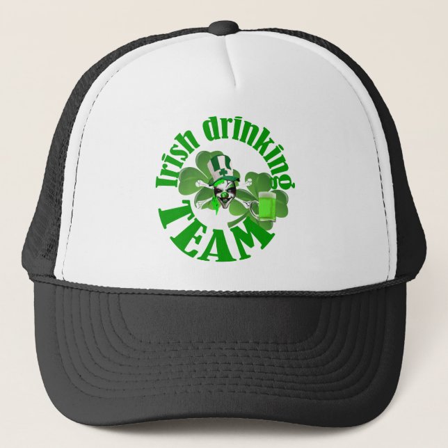 Boné Equipe de bebendo irlandesa (Frente)