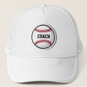 Boné Equipe de beisebol COACH White Red Black