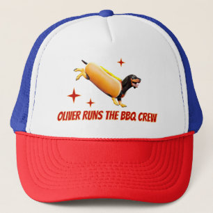 Boné Equipe de Churrasco Dachshund Personalizada, Cacho