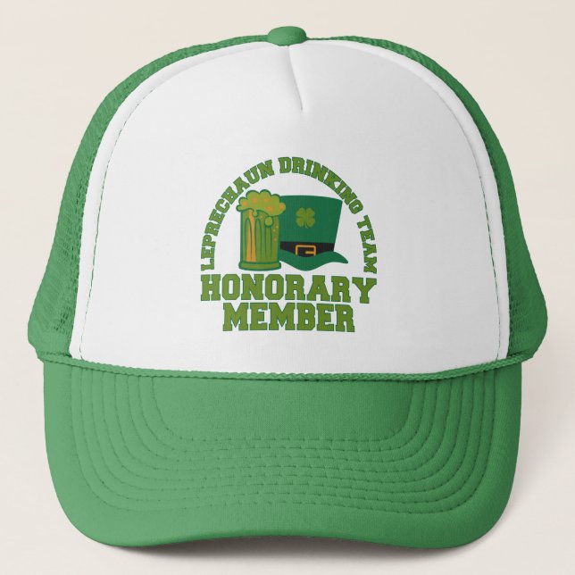 Boné Equipe do Bebendo Leprechaun que escolhe a cor (Frente)