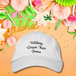 Boné Equipe dos Sonhos de Casamento, Noiva, Despedida d<br><div class="desc">Time de Sonho de Casamento,  Noiva,  Despedida de Solteira Boné de Beisebol Personalizado Bordado</div>