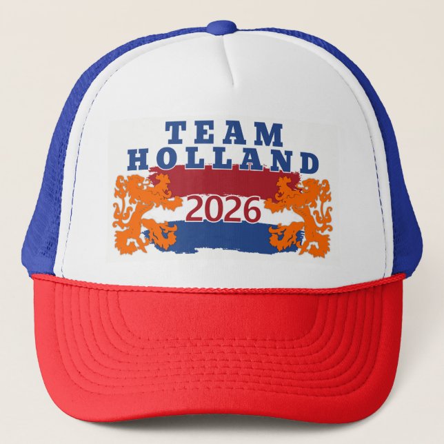 Boné Equipe Holanda Fã de Futebol da Holanda Laranja Le (Frente)