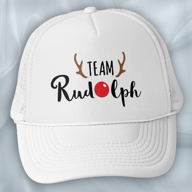 Boné Equipe Rudolph - Logotipo da Equipe de Natal (Criador carregado)