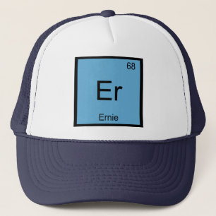 Boné Ernie Name Chemistry Elemento de Química Mesa Per