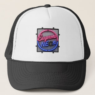 Boné Esageroma Neon - Design Retro Synthwave dos Anos 8