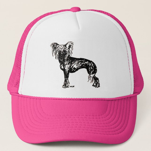 Boné Esboço original com crista chinês do cão (Frente)