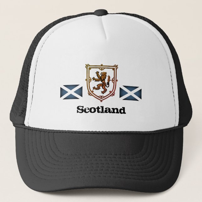 Boné Escocesa Lion & Scottish flag, Escócia / moda (Frente)