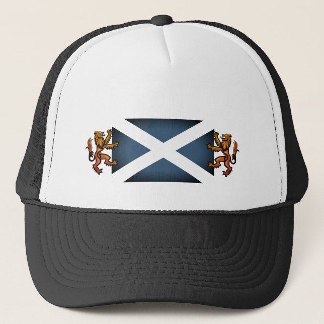Boné Escocesa Lion & Scottish flag, Escócia / moda (Frente)