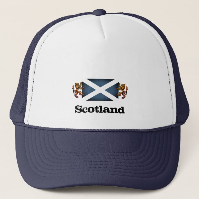 Boné Escocesa Lion & Scottish flag, Escócia / moda (Frente)