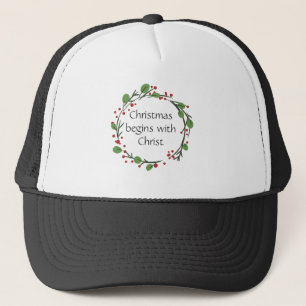 Boné Escritura de Natal Cristã