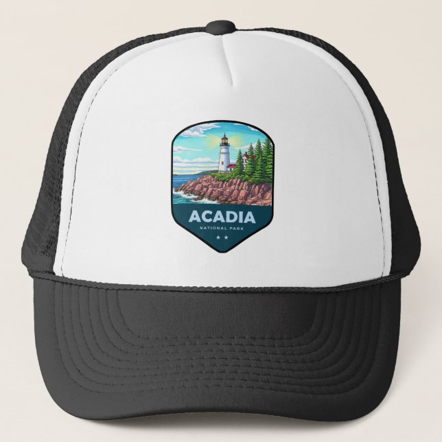 Boné Escudo do Parque Nacional Acadia (Frente)