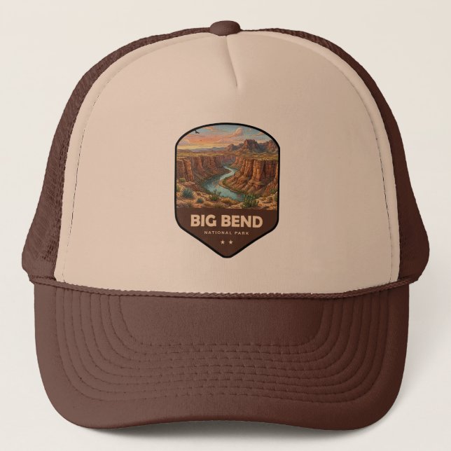 Boné Escudo do Parque Nacional Big Bend (Frente)