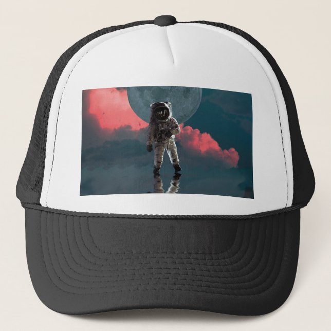 Boné Espaço Astronauta de Arte Exterior (Frente)