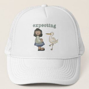 Boné Esperando - Mãe Afro-Americana para Ser e Stork