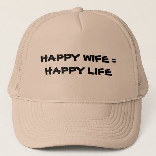 Boné Esposa feliz = vida feliz