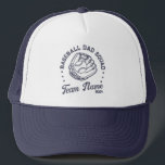 Boné Esquadrão de Pai de Baseball Personalizado com Núm<br><div class="desc">Elevem seu estilo de dia de jogo com nosso chapéu 'Baseball Mãe Squad', agora personalizável com o nome e o número da equipe! Perfeito para suportar o seu pequeno enrolador no diamante ou no aplausos em cada jogada na tee-ball ou no softball. Junte-se ao esquadrão e mostre seu espírito de...</div>