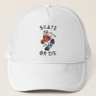 Boné Esqueleto Patinador Cômico ou Morra