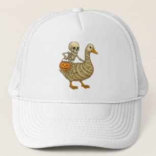 Boné Esqueletrizando Mamãe Goose Halloween Engraçado Pu