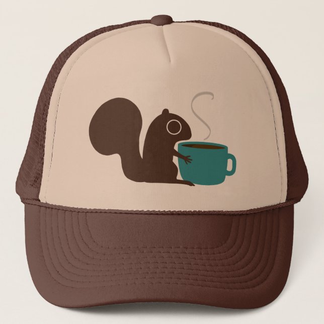 Boné Esquilo com café | Woodland Animal (Frente)
