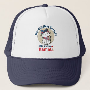 Boné Esta Senhora de Gato Infantil Está Votando Kamala