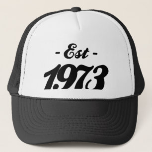 Boné estabelecido 1973 - aniversário